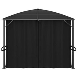 Berkfield Gazebo With Curtains 400X300X265 Cm Anthracite - thumbnail 3
