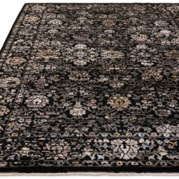 Black Traditional Bordered Luxurious Easy To Clean Rug For Dining Room Bed Room And Living Room-200Cm X 290Cm - thumbnail 3