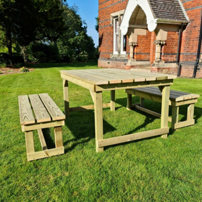 Churnet Valley Garden Furniture Ltd Churnet Valley Butcher Table Set - image 1