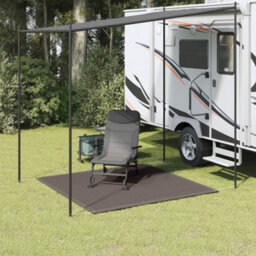 Berkfield Tent Carpet 250X250 Cm Anthracite Hdpe - thumbnail 1