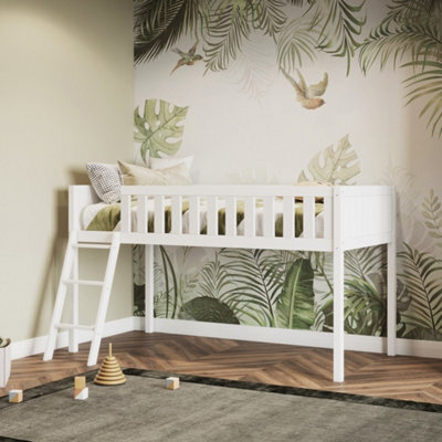 Flair Bea Shorty Wooden Midsleeper Cabin Bed (75X175Cm) - White - image 1