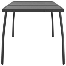 Berkfield Garden Table Anthracite 165X80X72 Cm Steel Mesh - thumbnail 4