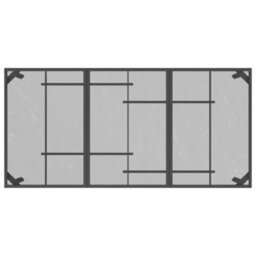 Berkfield Garden Table Anthracite 165X80X72 Cm Steel Mesh - thumbnail 5