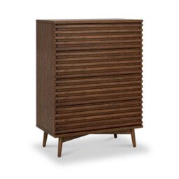Kari Dark Oak 4 Drawer Chest - By Roseland Furniture - thumbnail 2