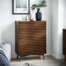 Kari Dark Oak 4 Drawer Chest - By Roseland Furniture - thumbnail 3