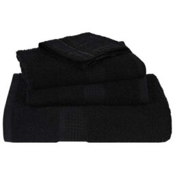 Berkfield 6 Piece Towel Set Black 360 Gsm 100% Cotton - thumbnail 4
