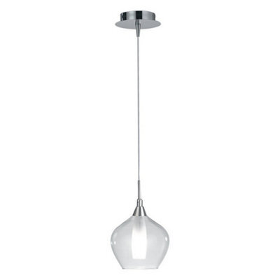 Luminosa Lighting Luminosa Skyline Dome Pendant Ceiling Light Transparent 16.7X17.5Cm