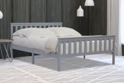 Flintshire Furniture Marnel 5Ft Kingsize Grey Bed Frame - thumbnail 1