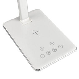 Trueshopping White Desk Lamp With Wireless & Usb Phone Charger - thumbnail 4