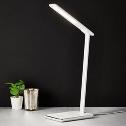Trueshopping White Desk Lamp With Wireless & Usb Phone Charger - thumbnail 2