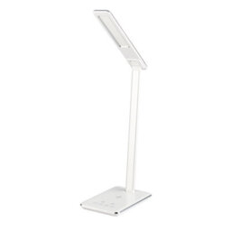 Trueshopping White Desk Lamp With Wireless & Usb Phone Charger - thumbnail 1
