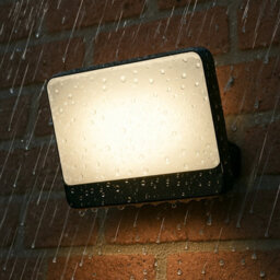 CGC Lighting Cgc Parry 15W Led Outdoor Security Floodlight Black Body With Full Front White Opal Diffuser 1300Lm 4000K - thumbnail 4
