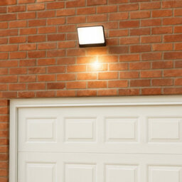 CGC Lighting Cgc Parry 15W Led Outdoor Security Floodlight Black Body With Full Front White Opal Diffuser 1300Lm 4000K - thumbnail 5