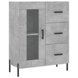 Berkfield Highboard Concrete Grey 69.5X34X180 Cm Engineered Wood - thumbnail 7