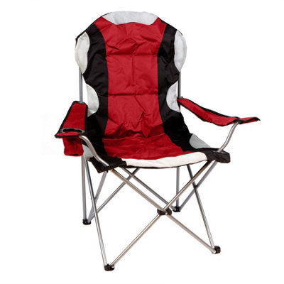 Redwood Leisure Redwood High Back Padded Camping Armchair - Red - image 1