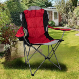 Redwood Leisure Redwood High Back Padded Camping Armchair - Red - thumbnail 5