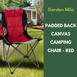 Redwood Leisure Redwood High Back Padded Camping Armchair - Red - thumbnail 9