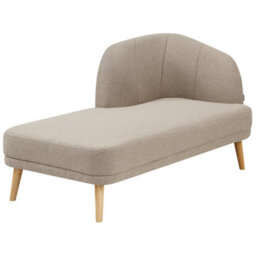 Beliani Right-Hand Chaise Longue Tanlay Fabric Light Brown - thumbnail 4
