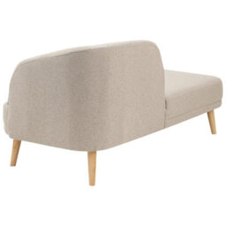 Beliani Right-Hand Chaise Longue Tanlay Fabric Light Brown - thumbnail 5