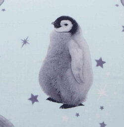Homespace Direct Ltd Starry Penguins Blue Xmas Duvet Cover Set Christmas Bedding - thumbnail 2