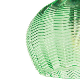 Wyld And Coco Aurora Home Pendant Lamp - Bell-Shaped Green Glass Shade, Adjustable Cable, Retro Lighting - thumbnail 6