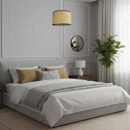 Happy Homewares Thin Strapped Rattan Drum Lamp Shade With Black Cotton Fabric Trims - thumbnail 6