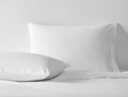 Sweet Dreams Premium Percale Cotton 200 Thread Count Pillowcase - White
