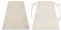 RugsX Carpet Balance 1503 Taupe - Geometric, Structural, Glamour 160X220 Cm - thumbnail 2