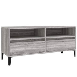 Berkfield Classic Tv Cabinet Grey Sonoma 100X34.5X44.5 Cm Engineered Wood - thumbnail 1