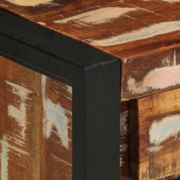 Berkfield Bedside Cabinets 2 Pcs Multicolour Solid Rough Wood Mango - thumbnail 7