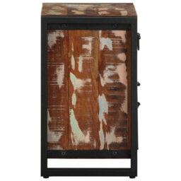 Berkfield Bedside Cabinets 2 Pcs Multicolour Solid Rough Wood Mango - thumbnail 5