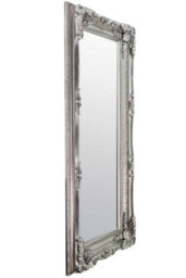Mirroroutlet Carved Louis Silver Antique Full Length Leaner Dress Mirror 175 X 90Cm - thumbnail 3