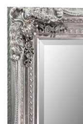 Mirroroutlet Carved Louis Silver Antique Full Length Leaner Dress Mirror 175 X 90Cm - thumbnail 4