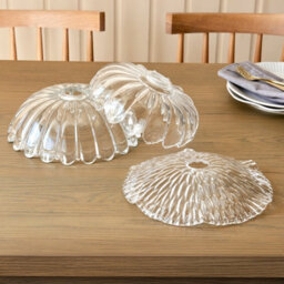 Luminosa Lighting Luminosa Carnation Dome Pendant Ceiling Light Clear Glass E27 Or B22 - thumbnail 7