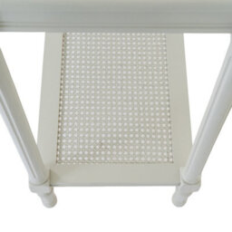Hill Interiors Belmont Rattan Collection Large Console Table - Wood - L40 X W160 X H80 Cm - White - thumbnail 3