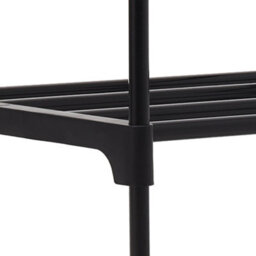 Breeins Black Detachable Steel Tube Shoe Rack For 9 Pairs Shoes At The Entrance - thumbnail 4