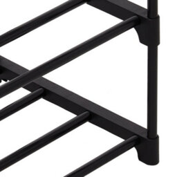 Breeins Black Detachable Steel Tube Shoe Rack For 9 Pairs Shoes At The Entrance - thumbnail 5