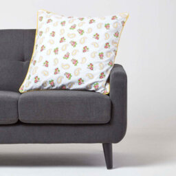 Homescapes Cotton Paisley And Dots Cushion Cover, 60 X 60 Cm - thumbnail 2