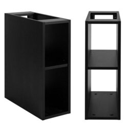 Heze Furniture Loft Modern Style Ribbed Door 140Cm Bathroom Cabinet Vanity Unit With Worktop - Gold Craft Oak - thumbnail 4