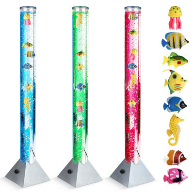 The Glowhouse 100Cm Colour Changing Led Bubble Lamp With 8 Fish, Sensory Toys For Autism, Sensory Lights, Mood Lamps For Kids Relaxation - image 1