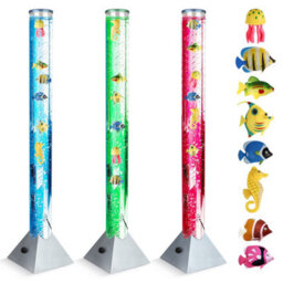 The Glowhouse 100Cm Colour Changing Led Bubble Lamp With 8 Fish, Sensory Toys For Autism, Sensory Lights, Mood Lamps For Kids Relaxation - thumbnail 1