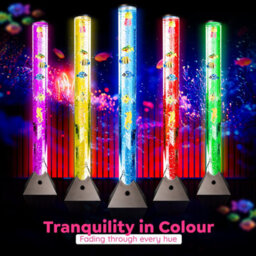 The Glowhouse 100Cm Colour Changing Led Bubble Lamp With 8 Fish, Sensory Toys For Autism, Sensory Lights, Mood Lamps For Kids Relaxation - thumbnail 5