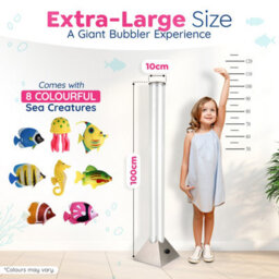 The Glowhouse 100Cm Colour Changing Led Bubble Lamp With 8 Fish, Sensory Toys For Autism, Sensory Lights, Mood Lamps For Kids Relaxation - thumbnail 3
