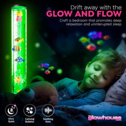 The Glowhouse 100Cm Colour Changing Led Bubble Lamp With 8 Fish, Sensory Toys For Autism, Sensory Lights, Mood Lamps For Kids Relaxation - thumbnail 6
