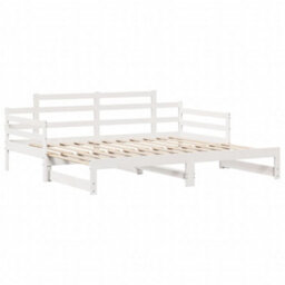 Berkfield Daybed With Trundle And Drawers Without Mattress White 80X200 Cm - thumbnail 5