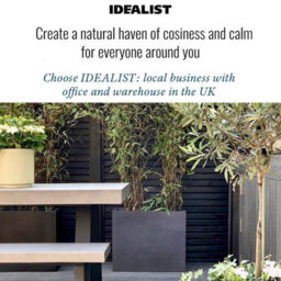 Idealist™ 50Cm Trough Garden Planter, Slate Grey Reinforced Stone Rectangular Planter, Outdoor Plant Pot H40 L50 W20 Cm, 40L - thumbnail 7