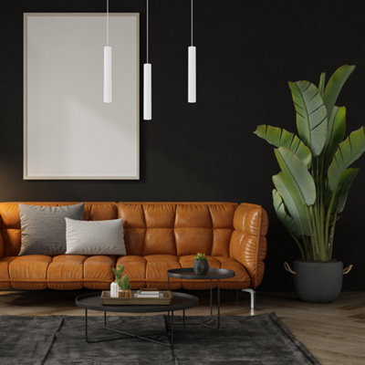 Milagro Hudson Triple Pendant Lamp Hand Made High Quality Elegant Cylindrical Design With Matt Finish - image 1