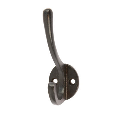 Hammer and Tongs Hammer & Tongs Hat & Coat Hook - W25mm X H80mm - Black - image 1