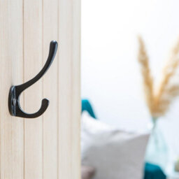 Hammer and Tongs Hammer & Tongs Hat & Coat Hook - W25mm X H80mm - Black - thumbnail 5