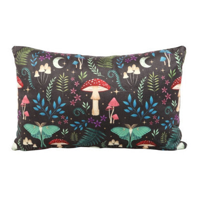 Something Different Dark Forest Rectangular Filled Cushion Black/multicoloured (40Cm X 24Cm) - image 1